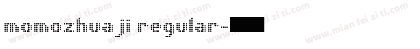 momozhuaji regular字体转换